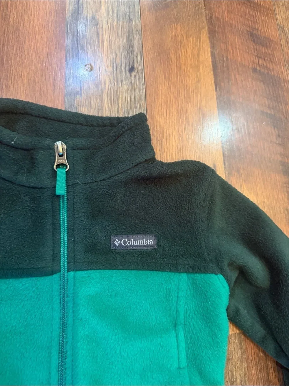 Columbia green on green Kids' Full-Zip Fleece Jacket 2T (2100)